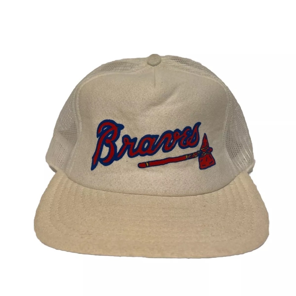 NEW Vintage Atlanta Braves SnapBack Trucker Hat